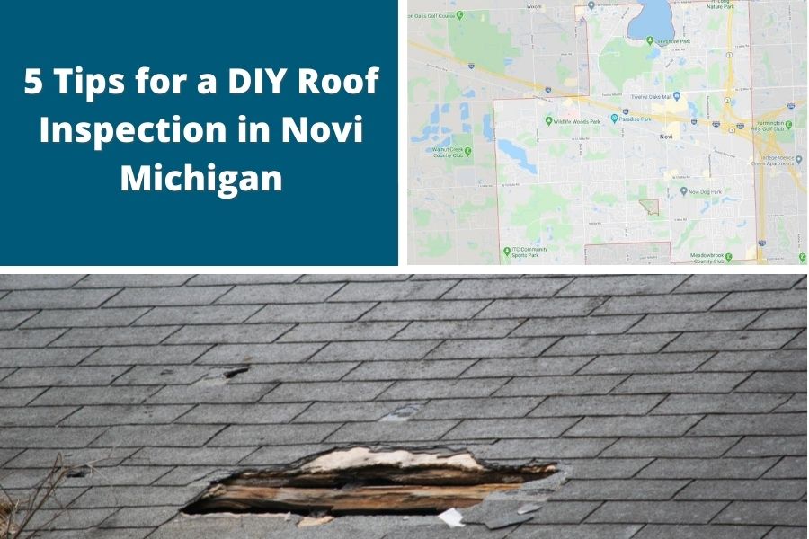 Roof Damage Inspection in Novi MI